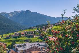 Traditional Ladin village in Val di Fassa, Dolomites